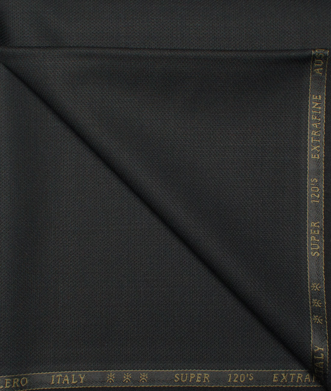Cavalero Italy Men's 60% Wool Super 120's Structured Unstitched Trouser Fabric (Black) Cavalero Italy Men's 60% Wool Super 120's Structured Unstitched Trouser Fabric (Black)