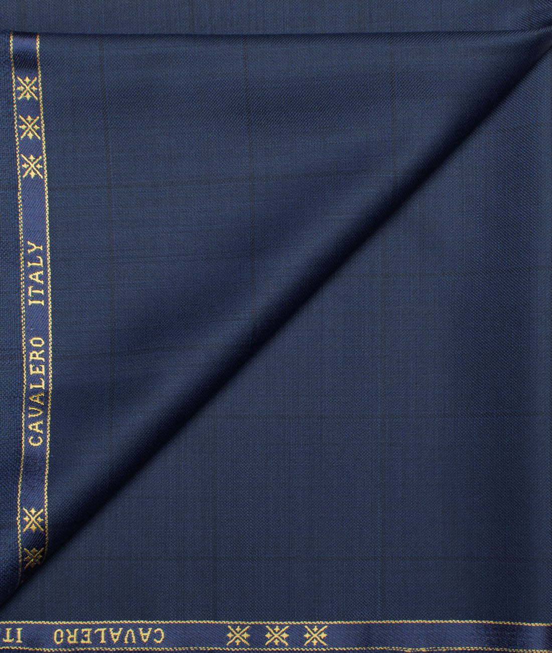 Cavalero Italy Men's 60% Wool Super 120's Checks Unstitched Trouser Fabric (Dark Royal Blue) Cavalero Italy Men's 60% Wool Super 120's Checks Unstitched Trouser Fabric (Dark Royal Blue)