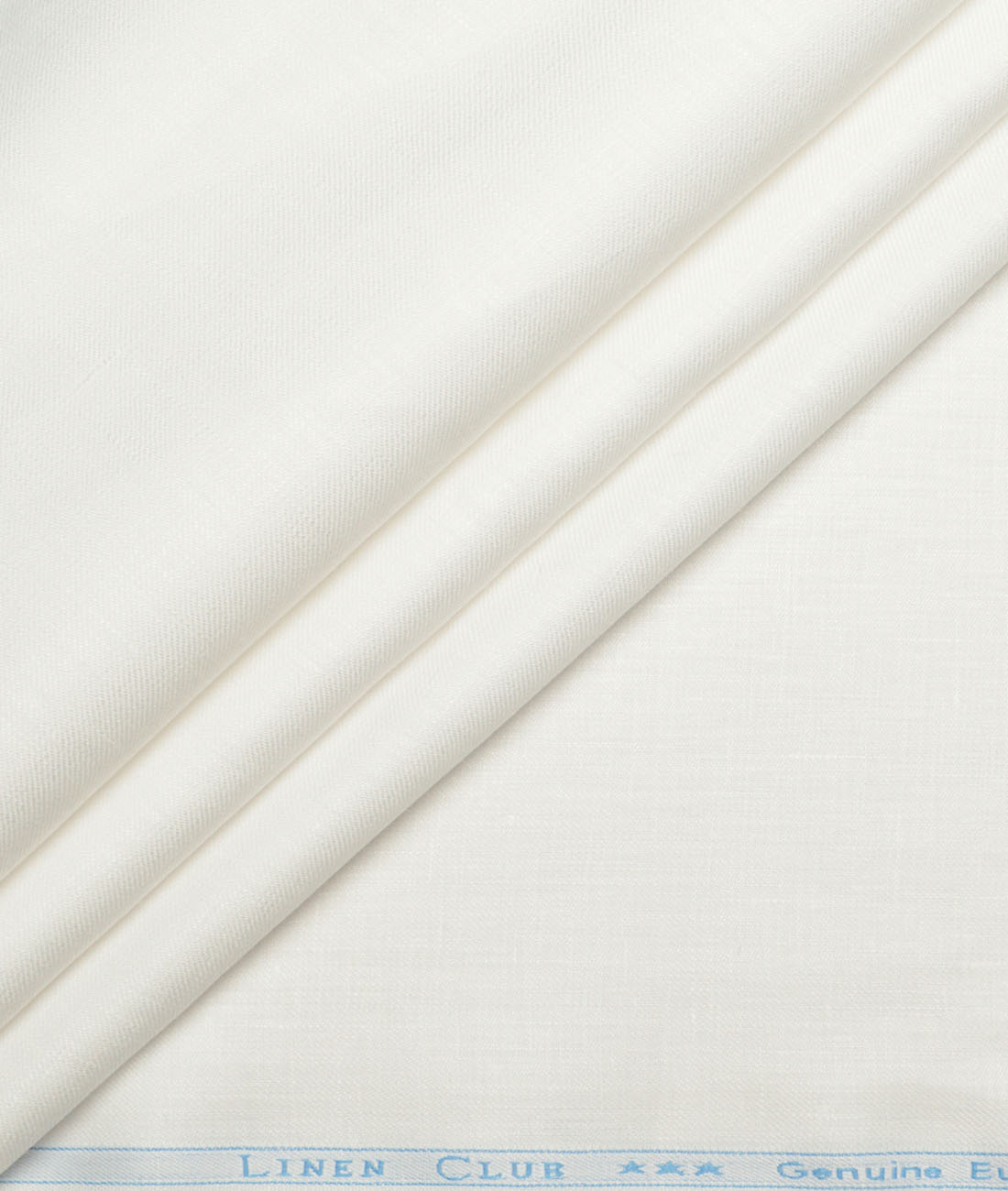 Linen Club Men's Pure Linen 40 LEA Solids Unstitched Suiting Fabric (White) Linen Club Men's Pure Linen 40 LEA Solids Unstitched Suiting Fabric (White)