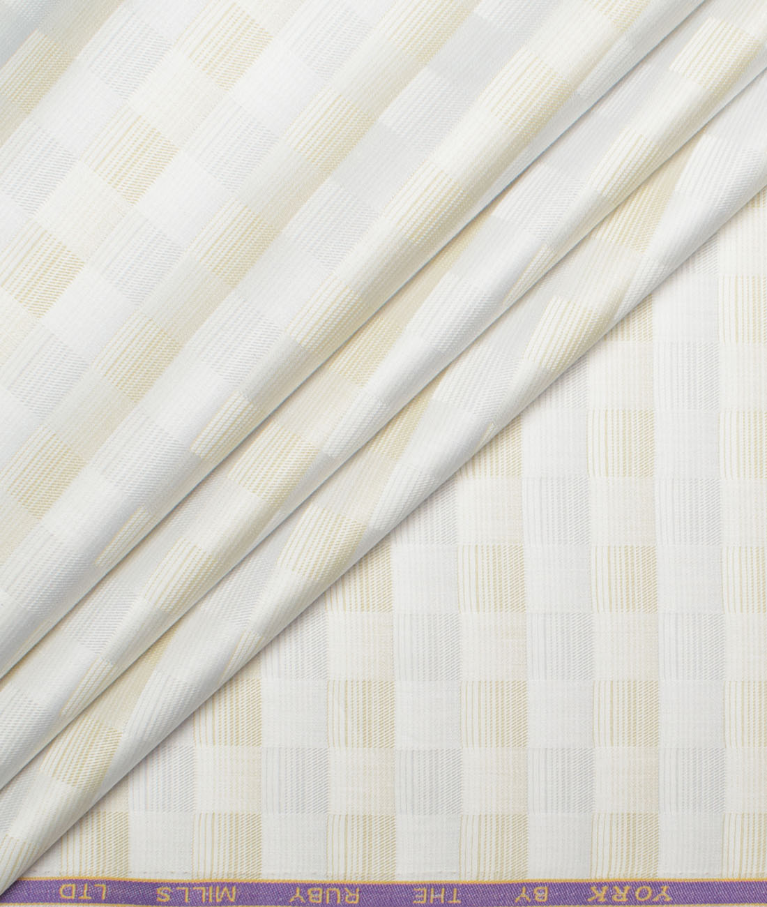 Ruby Mills Men's Giza Cotton Self Design Unstitched Shirting Fabric (Beige) Ruby Mills Men's Giza Cotton Self Design Unstitched Shirting Fabric (Beige)