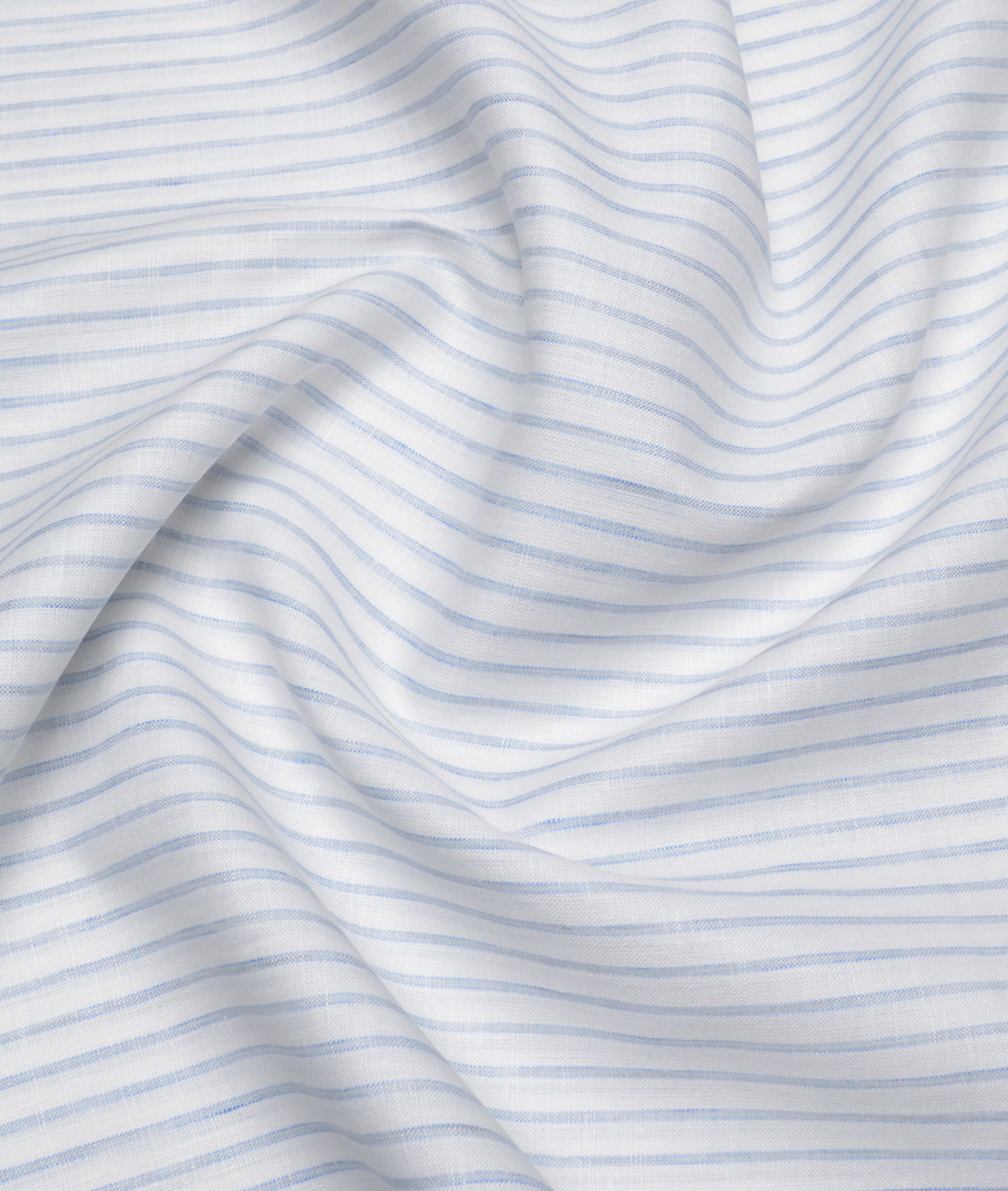 Burgoyne 80 LEA Irish Linen Striped Unstitched Shirt or Kurta Fabric (White & Blue) Burgoyne 80 LEA Irish Linen Striped Unstitched Shirt or Kurta Fabric (White & Blue)