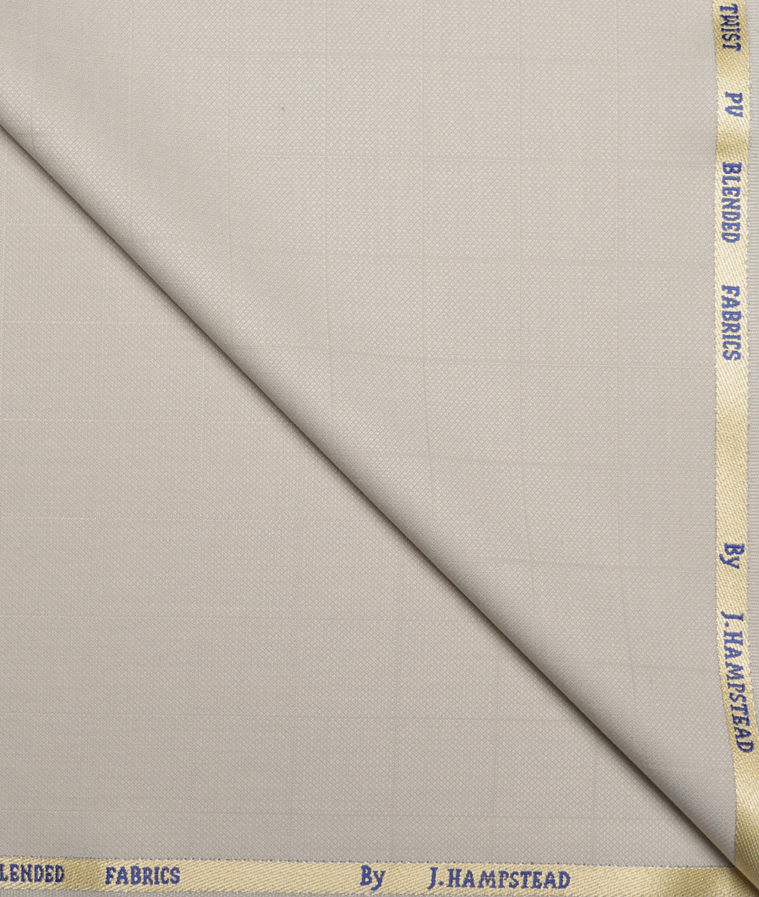 J.hampstead Men's Poly Viscose Checks Unstitched Suiting Fabric (Cream) J.hampstead Men's Poly Viscose Checks Unstitched Suiting Fabric (Cream)