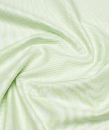 Arvind  Cotton Structured Shirting Fabric (Light Green)
