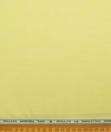Arvind  Cotton Structured Shirting Fabric (Pear Green)