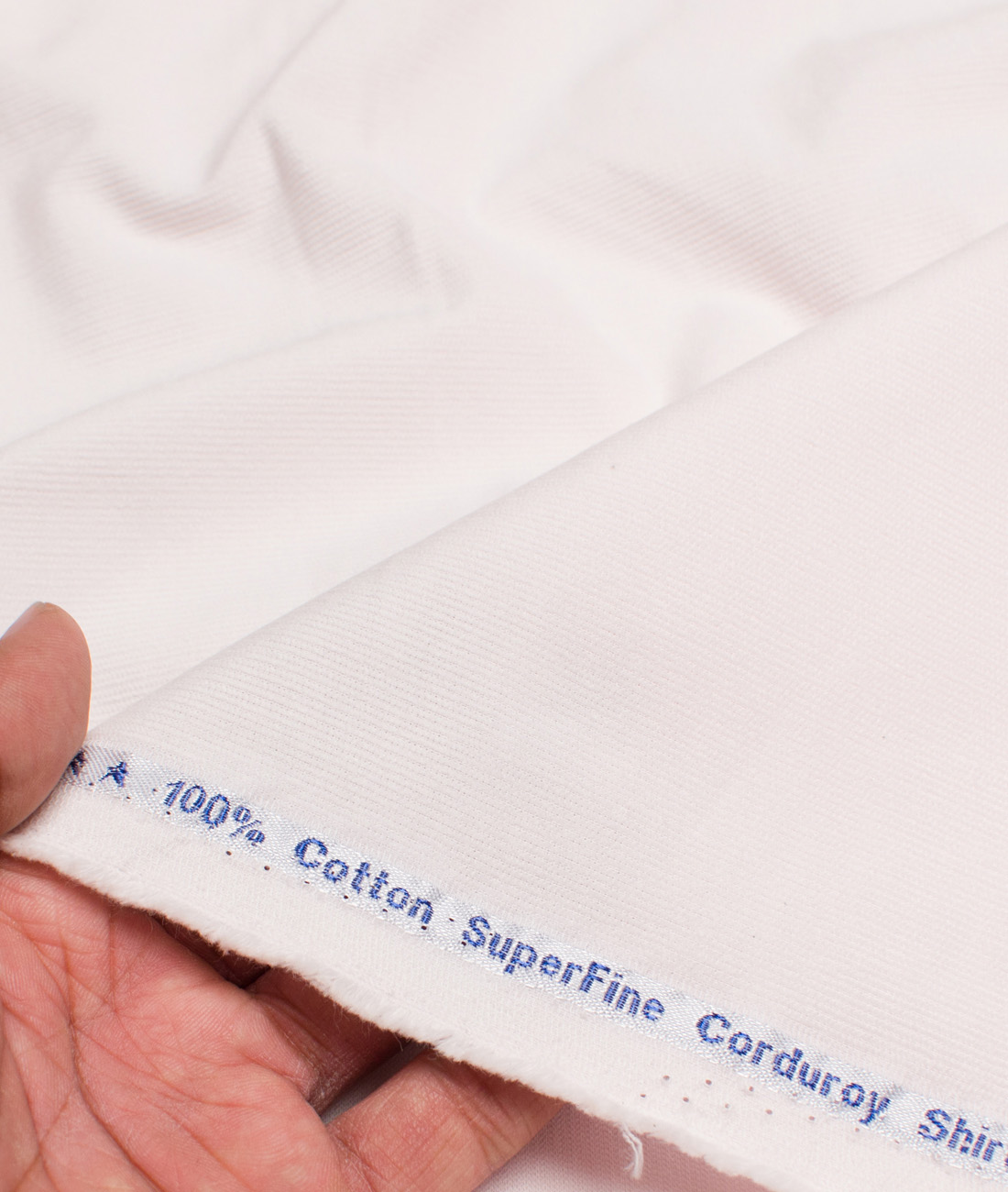 Arvind Cotton Corduroy Striped Shirting Fabric (Light Pink) Arvind Cotton Corduroy Striped Shirting Fabric (Light Pink)