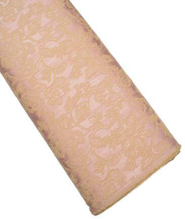 Aspen  Terry Rayon  Self Design  Ethnic Suiting Fabric (Pink) - Image 5