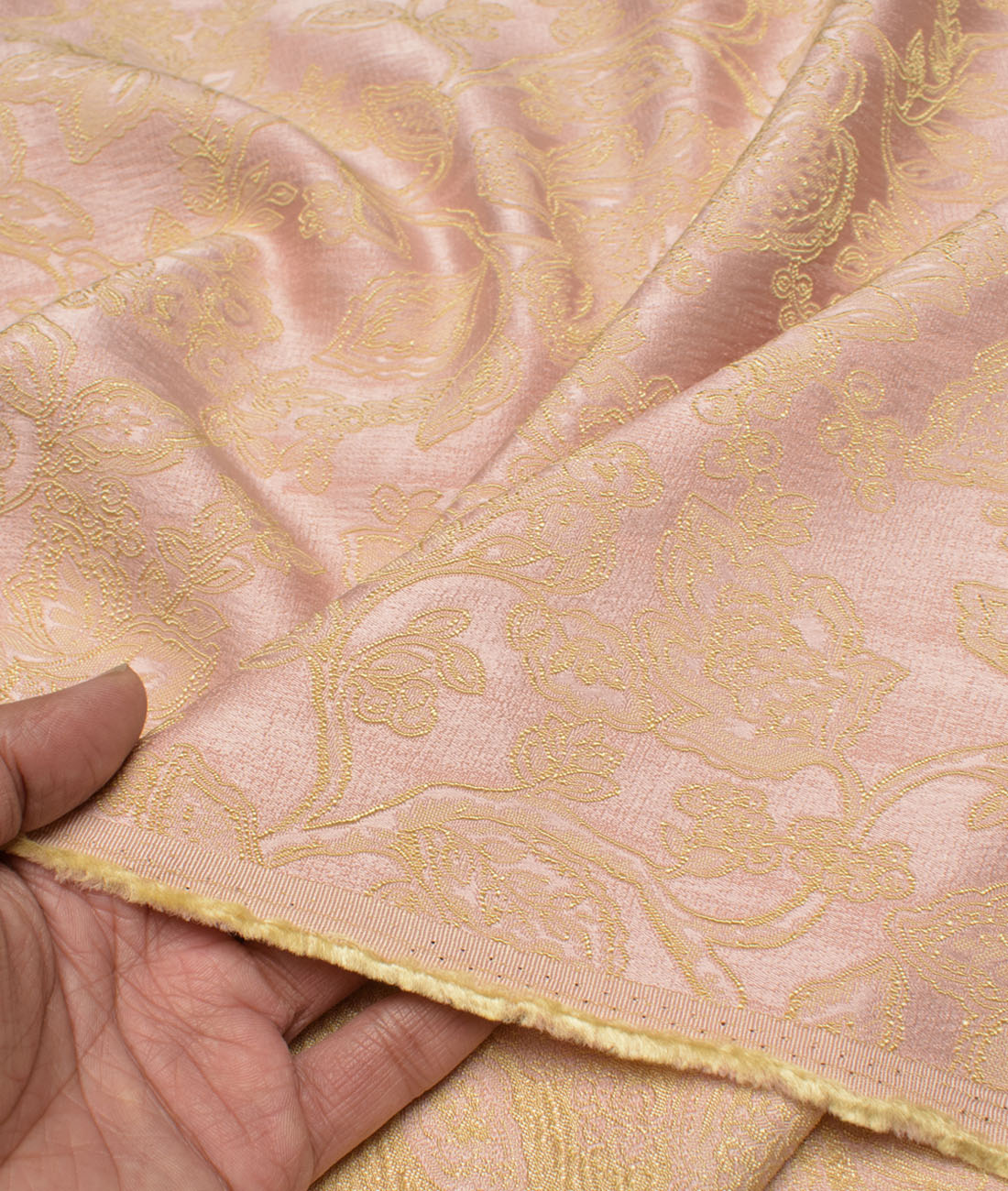Aspen Terry Rayon Self Design Ethnic Suiting Fabric (Pink) Aspen Terry Rayon Self Design Ethnic Suiting Fabric (Pink)