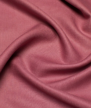 Burgoyne 60 LEA Irish Linen Solids Shirt or Kurta Fabric (Dusky Rose Pink)