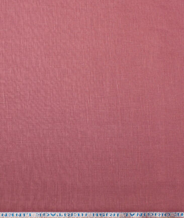 Burgoyne 60 LEA Irish Linen Solids Shirt or Kurta Fabric (Dusky Rose Pink)
