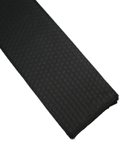 Nemesis  Terry Rayon  Self Design  Ethnic Suiting Fabric (Black) - Image 4