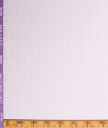 Soktas  Giza Cotton Striped Shirting Fabric (Light Purple)