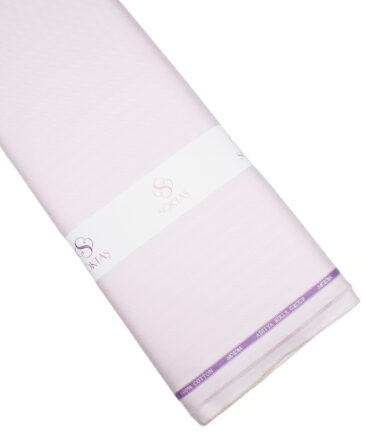 Soktas  Giza Cotton Striped Shirting Fabric (Light Purple)
