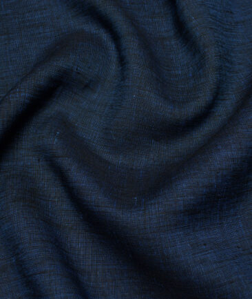 Linen Club 40 LEA Structured European Linen Suiting Fabric (Dark Royal Blue)