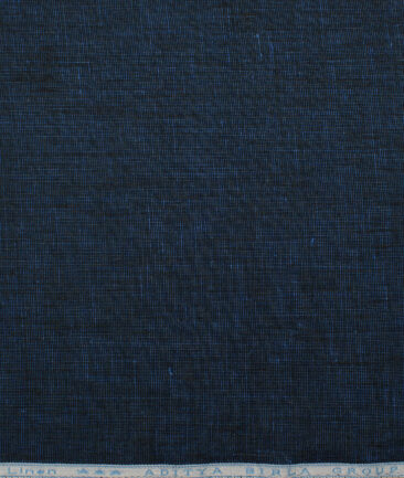 Linen Club 40 LEA Structured European Linen Suiting Fabric (Dark Royal Blue)