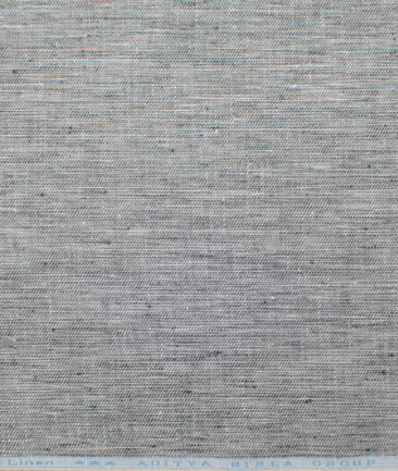 Linen Club 40 LEA Structured European Linen Suiting Fabric (White & Black)