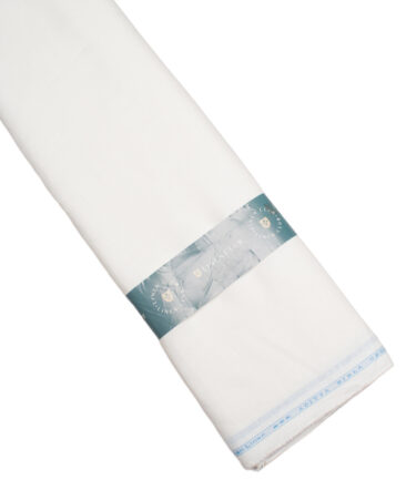 Linen Club European Linen 120 LEA Solids Unstitched Shirting Fabric (White) - Image 5
