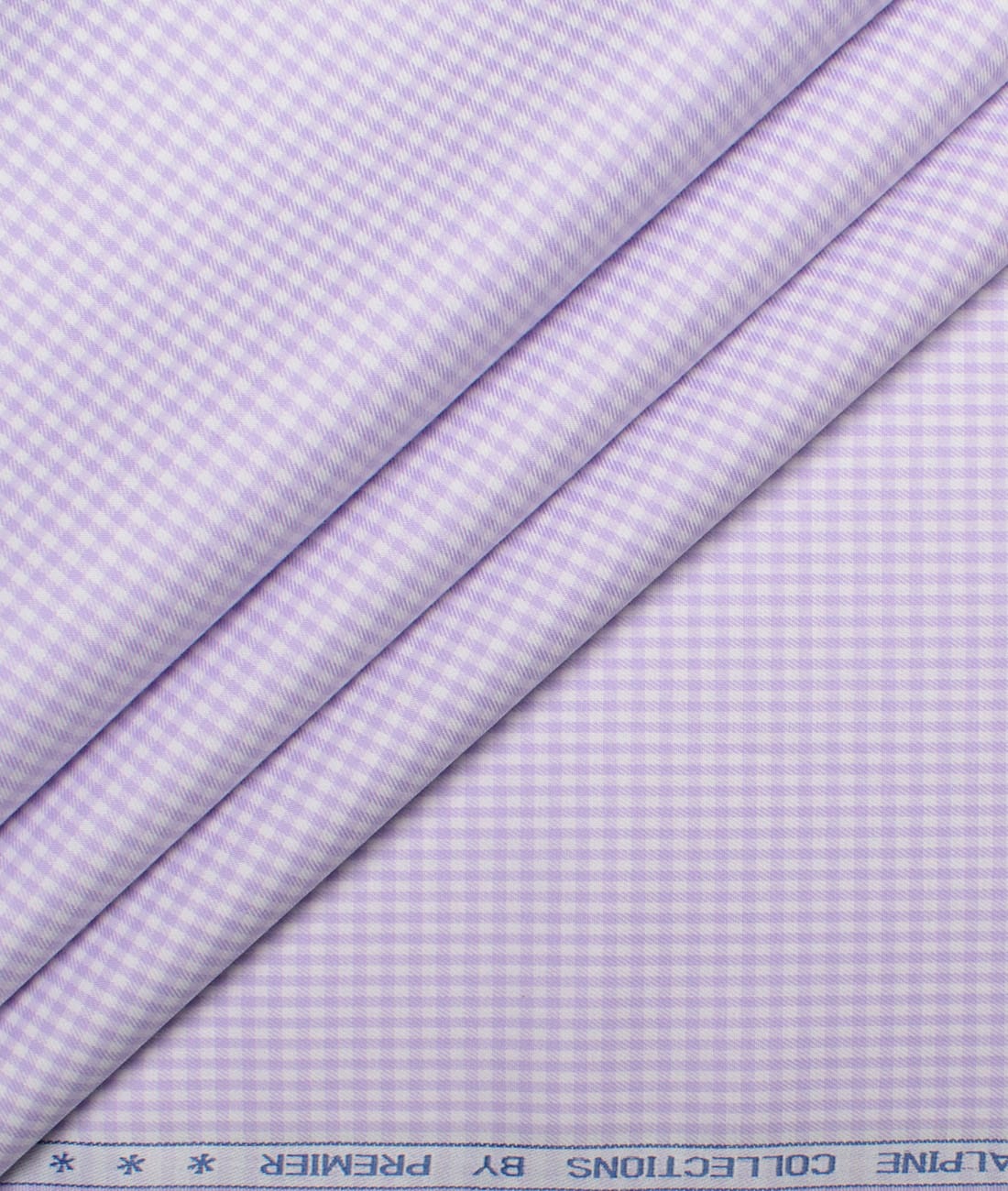 Premier Mills 2 Ply 50's Giza Cotton Checks Shirting Fabric (Light Purple) Premier Mills 2 Ply 50's Giza Cotton Checks Shirting Fabric (Light Purple)