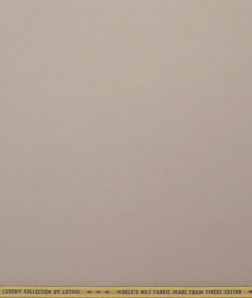 Luhtai  Cotton Solids Shirting Fabric (Soft Amber Brown)