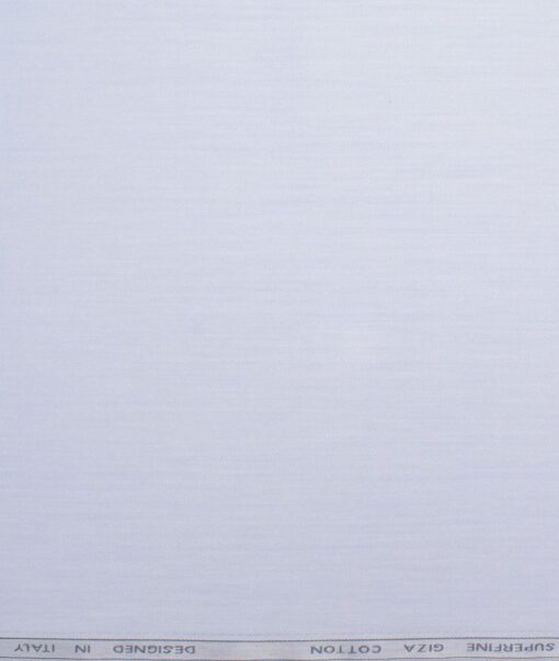 Tessitura Monti 2 Ply 70's Giza Cotton Solids Shirting Fabric (Sky Blue)
