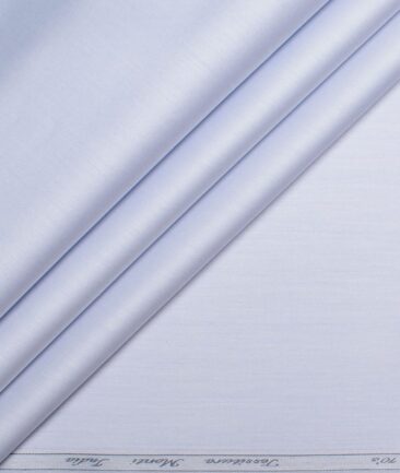 Tessitura Monti 2 Ply 70's Giza Cotton Solids Shirting Fabric (Sky Blue)