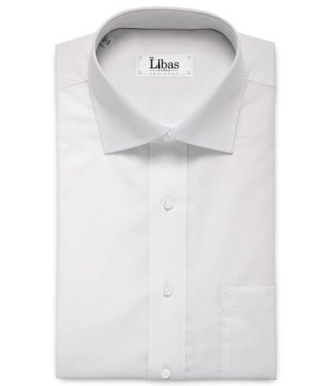 Tessitura Monti 2 Ply 70's Giza Cotton Solids Shirting Fabric (White)