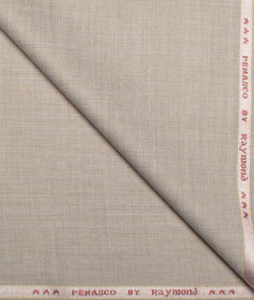 Raymond  Self Design Poly Viscose Suiting Fabric (Almond Beige)