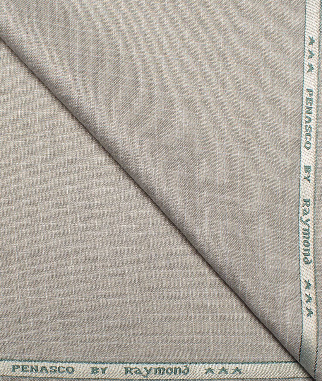 Raymond Checks Poly Viscose Suiting Fabric (Pistachios Grey) Raymond Checks Poly Viscose Suiting Fabric (Pistachios Grey)