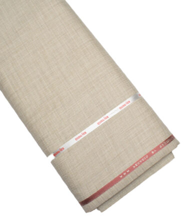 Raymond  Self Design Poly Viscose Suiting Fabric (Soft Amber Beige)