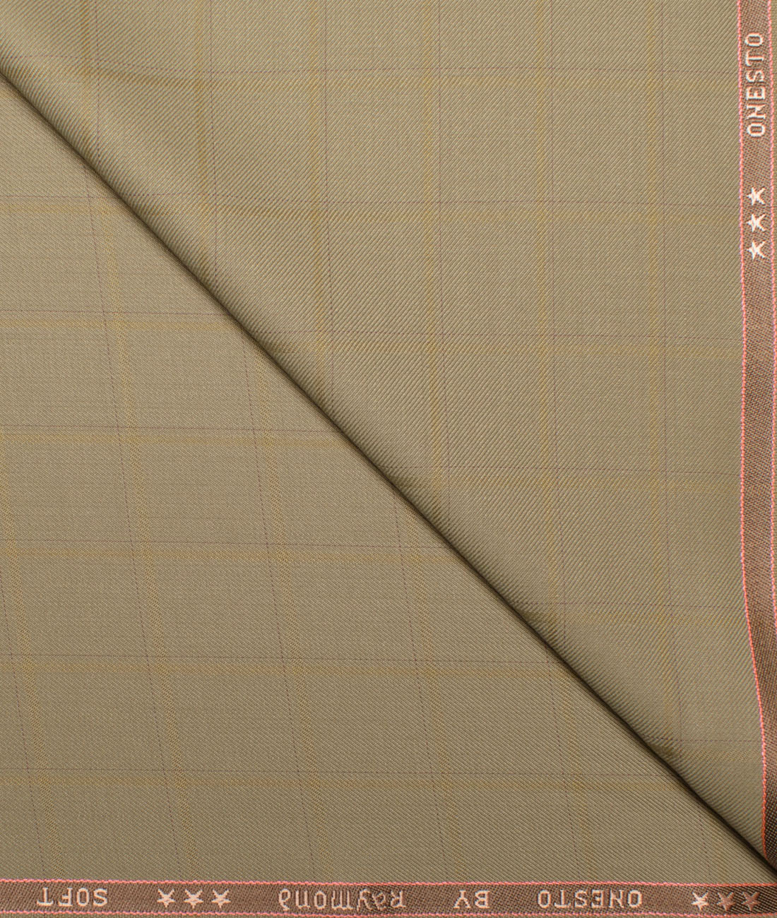 Raymond Checks Poly Viscose Suiting Fabric (Khakhi Brown) Raymond Checks Poly Viscose Suiting Fabric (Khakhi Brown)