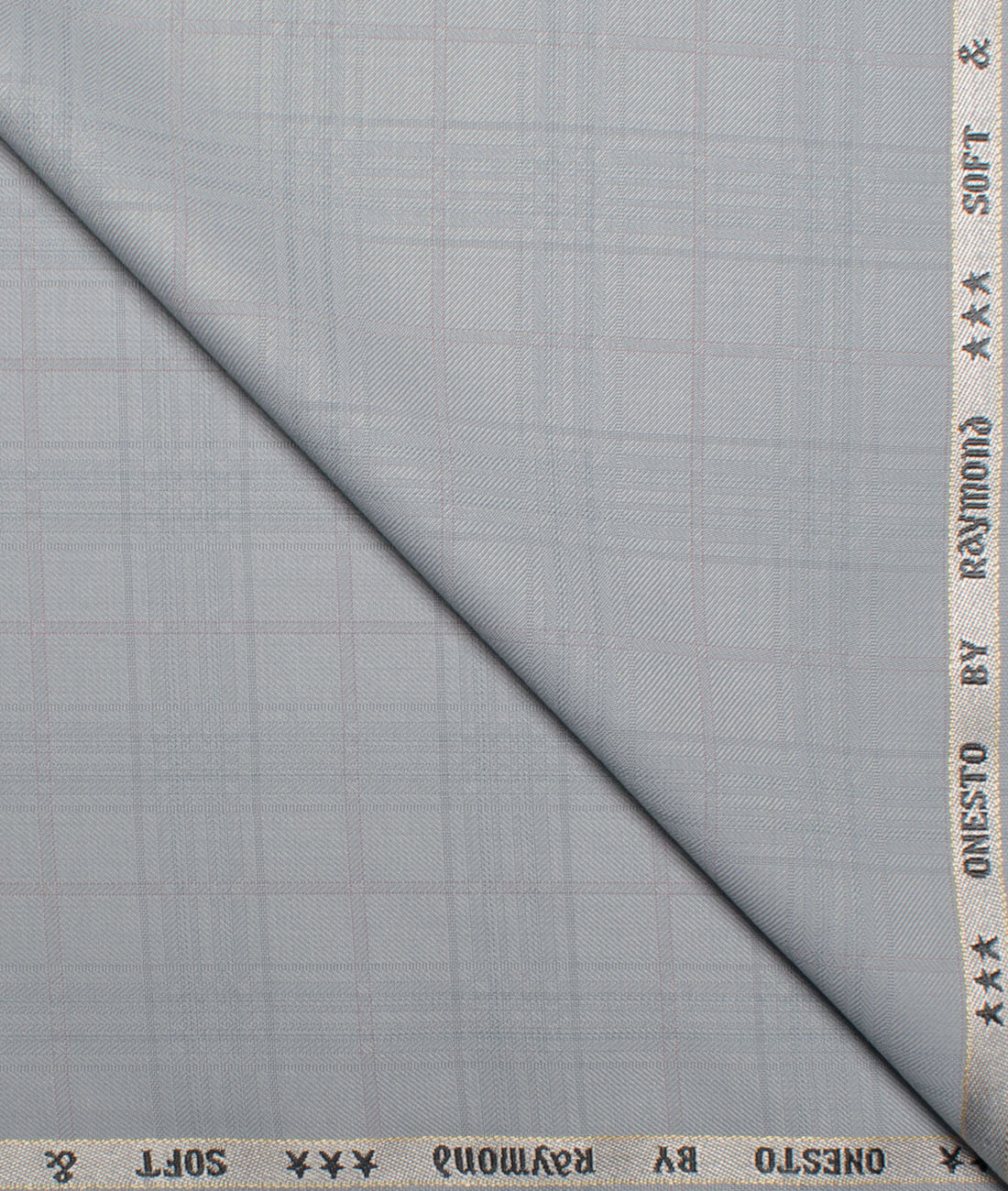 Raymond Checks Poly Viscose Suiting Fabric (Cloud Grey) Raymond Checks Poly Viscose Suiting Fabric (Cloud Grey)
