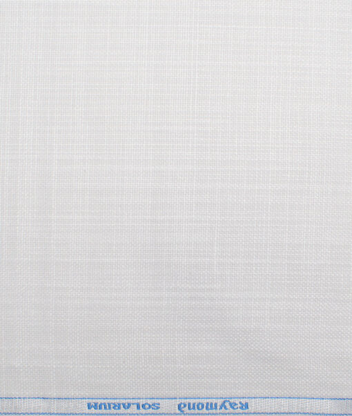 Raymond  Self Design Poly Viscose Suiting Fabric (White)