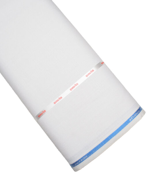 Raymond  Self Design Poly Viscose Suiting Fabric (White)