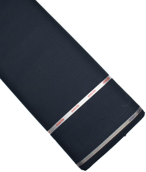 Raymond  Self Design Poly Viscose Suiting Fabric (Dark Navy Blue)