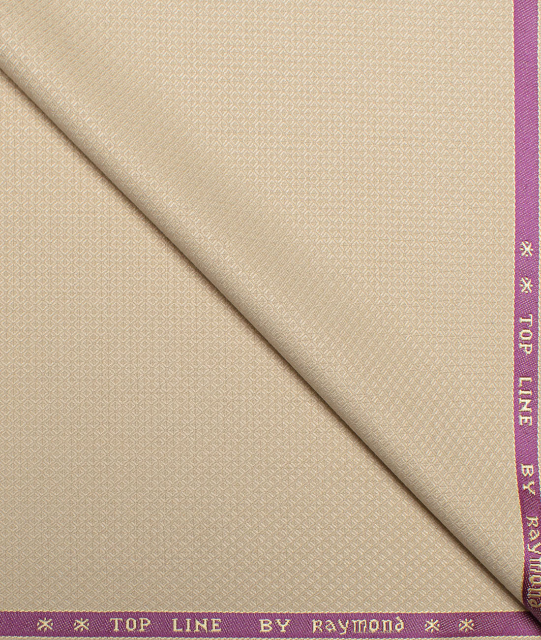 Raymond Structured Poly Viscose Suiting Fabric (Cream) Raymond Structured Poly Viscose Suiting Fabric (Cream)
