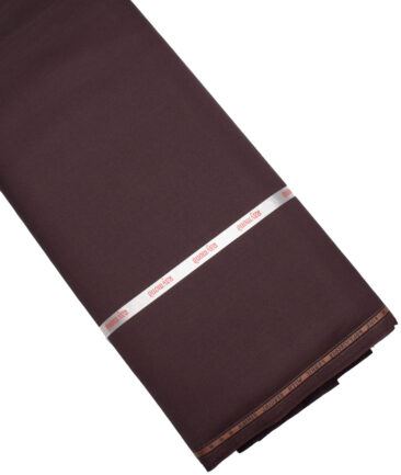 Raymond  Solids Poly Viscose Suiting Fabric (Dark Wine)