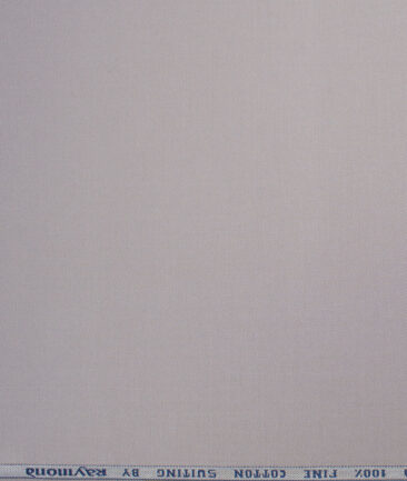 Raymond  Solids Pure Cotton Suiting Fabric (Light Grey)