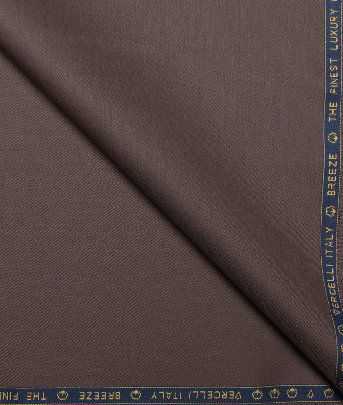 Vercelli Italy Solids Supima Cotton Stretchable Suiting Fabric (Pine Cone Brown) Vercelli Italy Solids Supima Cotton Stretchable Suiting Fabric (Pine Cone Brown)