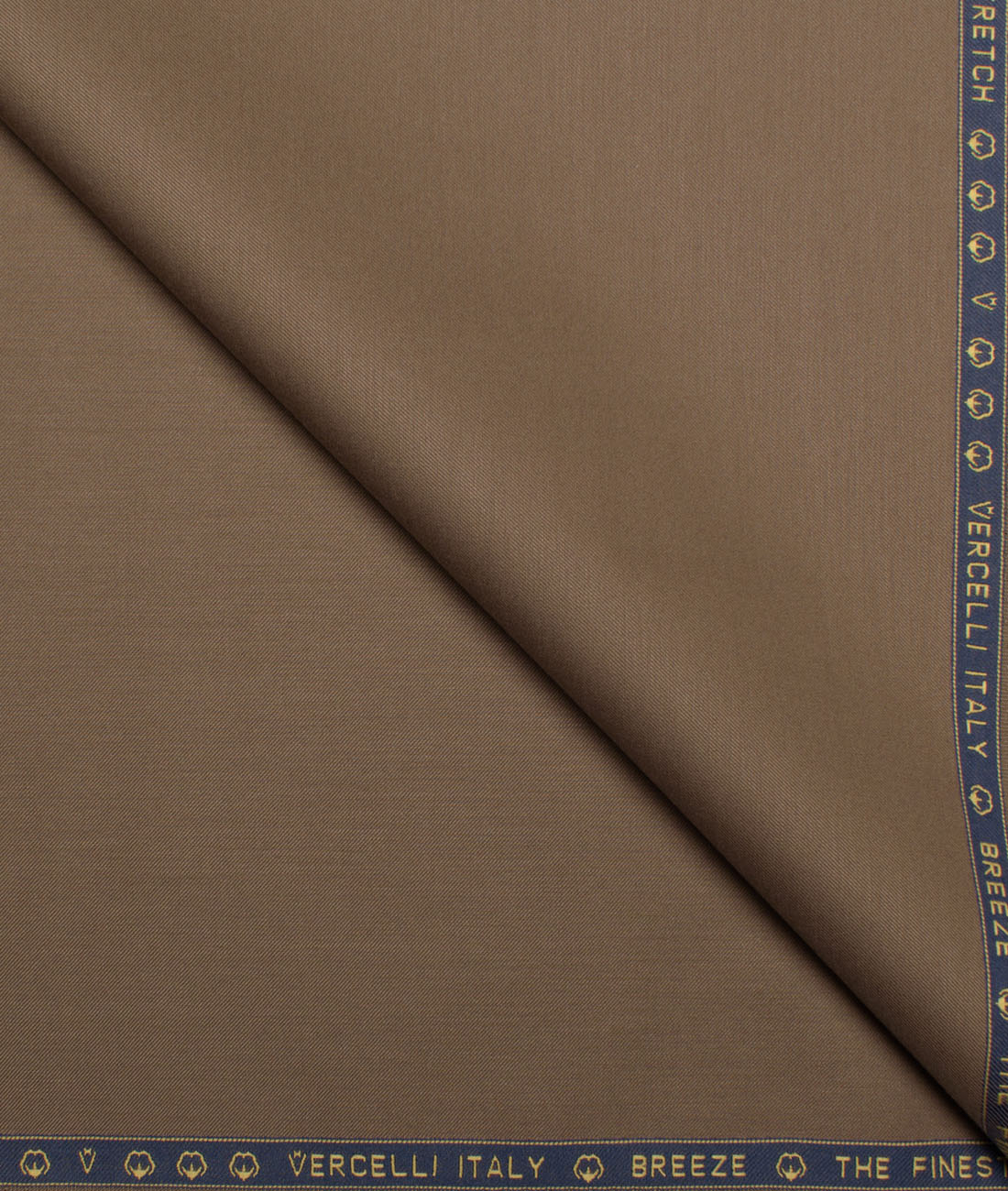Vercelli Italy Solids Supima Cotton Stretchable Suiting Fabric (Roman Coffee Brown) Vercelli Italy Solids Supima Cotton Stretchable Suiting Fabric (Roman Coffee Brown)