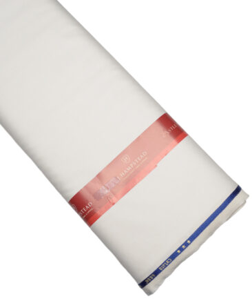 J.Hampstead Super 100's Solids 20% Wool Suiting Fabric (Cream) - Image 6