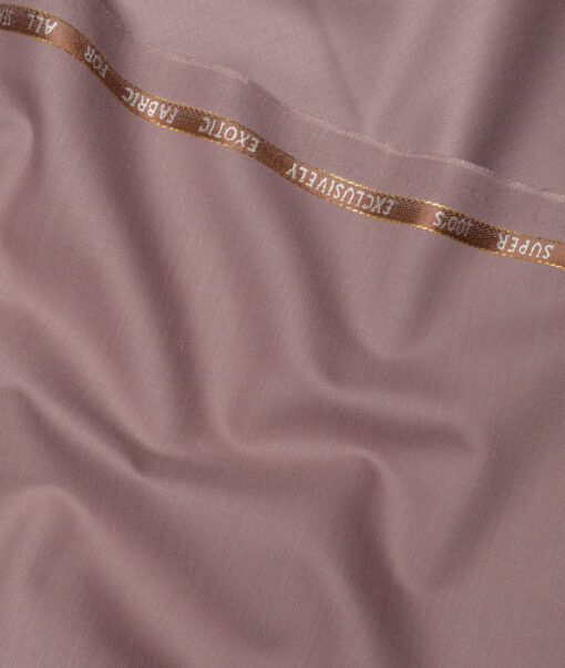 J.Hampstead Super 100's Solids 20% Wool Suiting Fabric (Light Mauve)