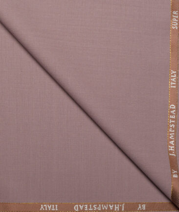 J.Hampstead Super 100's Solids 20% Wool Suiting Fabric (Light Mauve)