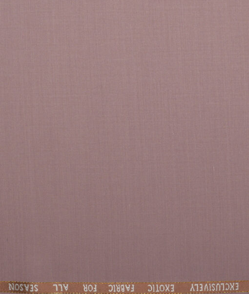 J.Hampstead Super 100's Solids 20% Wool Suiting Fabric (Light Mauve)