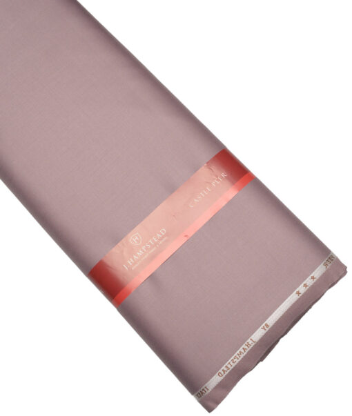 J.Hampstead Super 100's Solids 20% Wool Suiting Fabric (Light Mauve) - Image 6