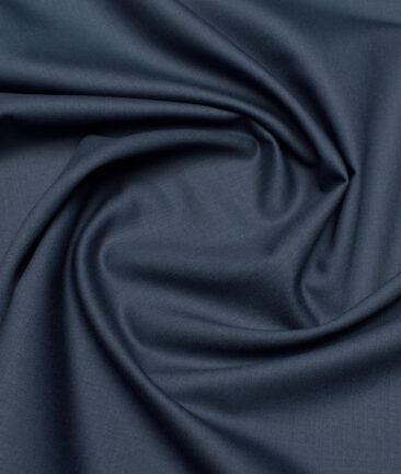 J.Hampstead Super 100's Solids 20% Wool Suiting Fabric (Marble Blue)