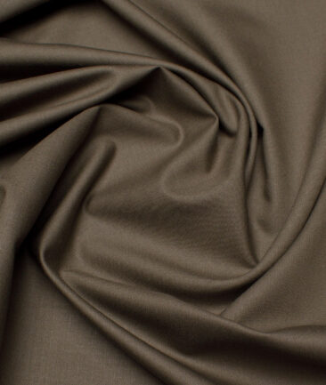 J.Hampstead Super 100's Solids 20% Wool Suiting Fabric (Sand Dune Brown)