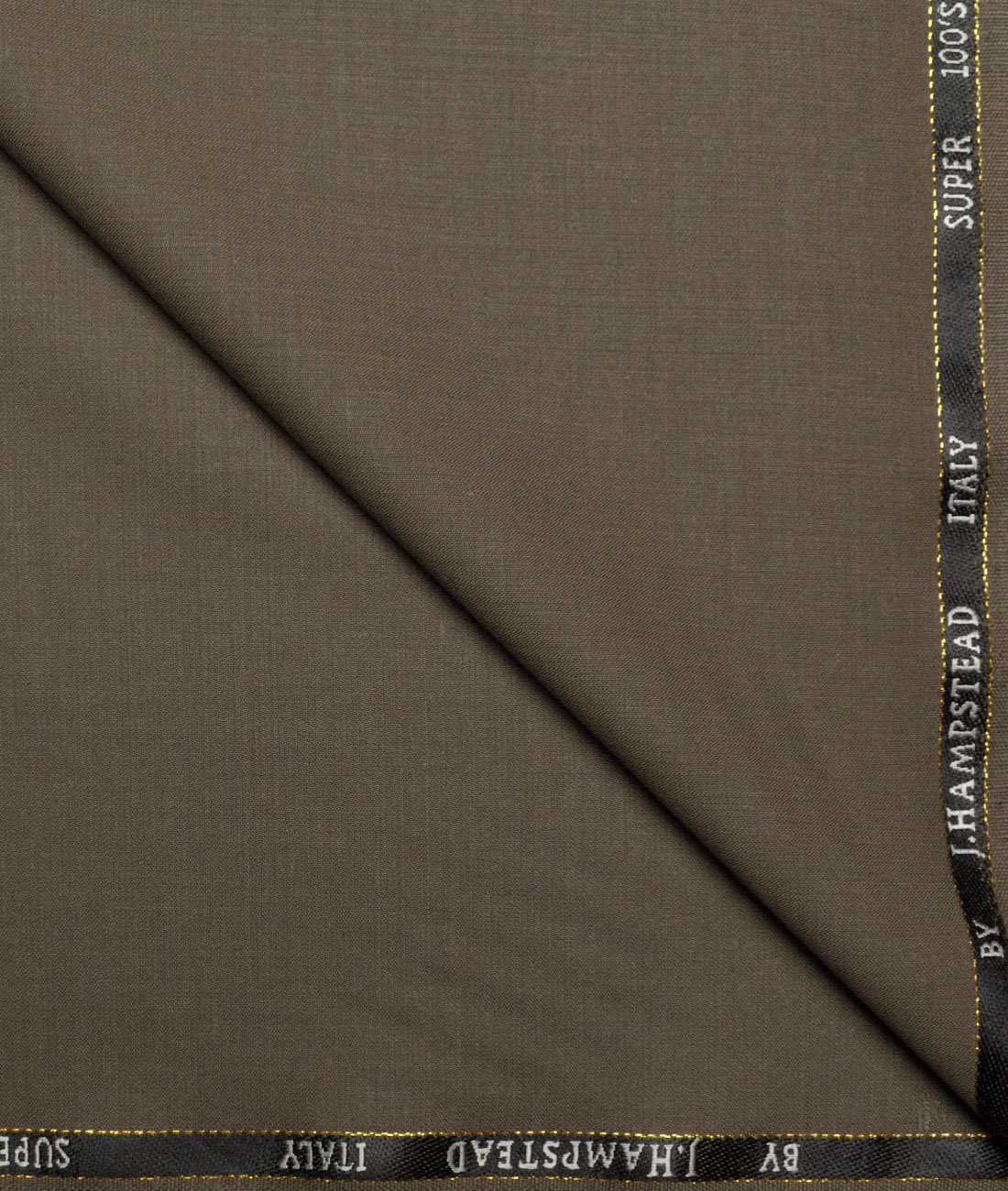 J.Hampstead Super 100’s Solids 20% Wool Suiting Fabric (Sand Dune Brown) J.Hampstead Super 100's Solids 20% Wool Suiting Fabric (Sand Dune Brown)