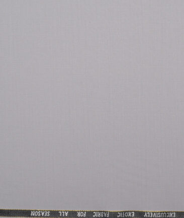 J.Hampstead Super 100's Solids 20% Wool Suiting Fabric (Silver Grey)