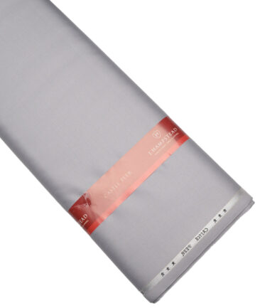J.Hampstead Super 100's Solids 20% Wool Suiting Fabric (Silver Grey) - Image 6