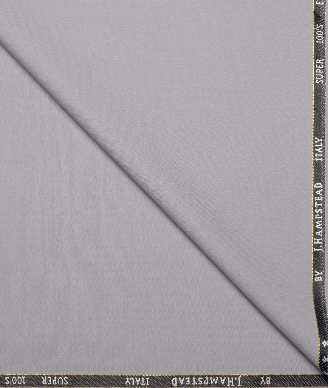 J.Hampstead Super 100's Solids 20% Wool Suiting Fabric (Silver Grey) J.Hampstead Super 100's Solids 20% Wool Suiting Fabric (Silver Grey)