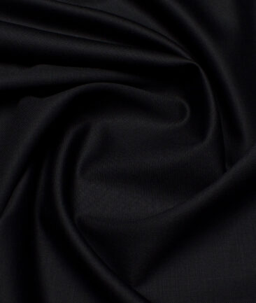 Panero Italy Super 120's Solids 30% Wool Suiting Fabric (Black)